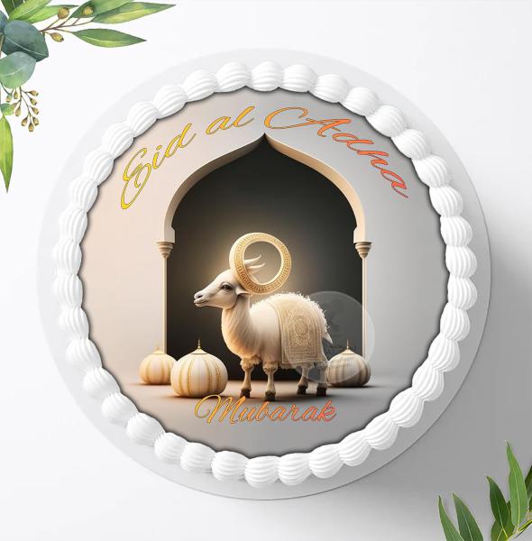 Eid al Adha Mubarak Tortenaufleger Ø 20cm, 1466z